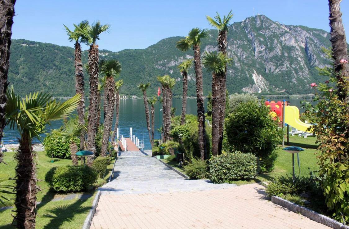 Holiday On The Lake Lugano Bissone Bagian luar foto