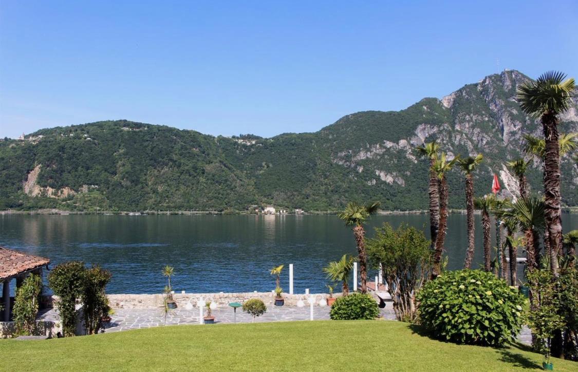 Holiday On The Lake Lugano Bissone Bagian luar foto